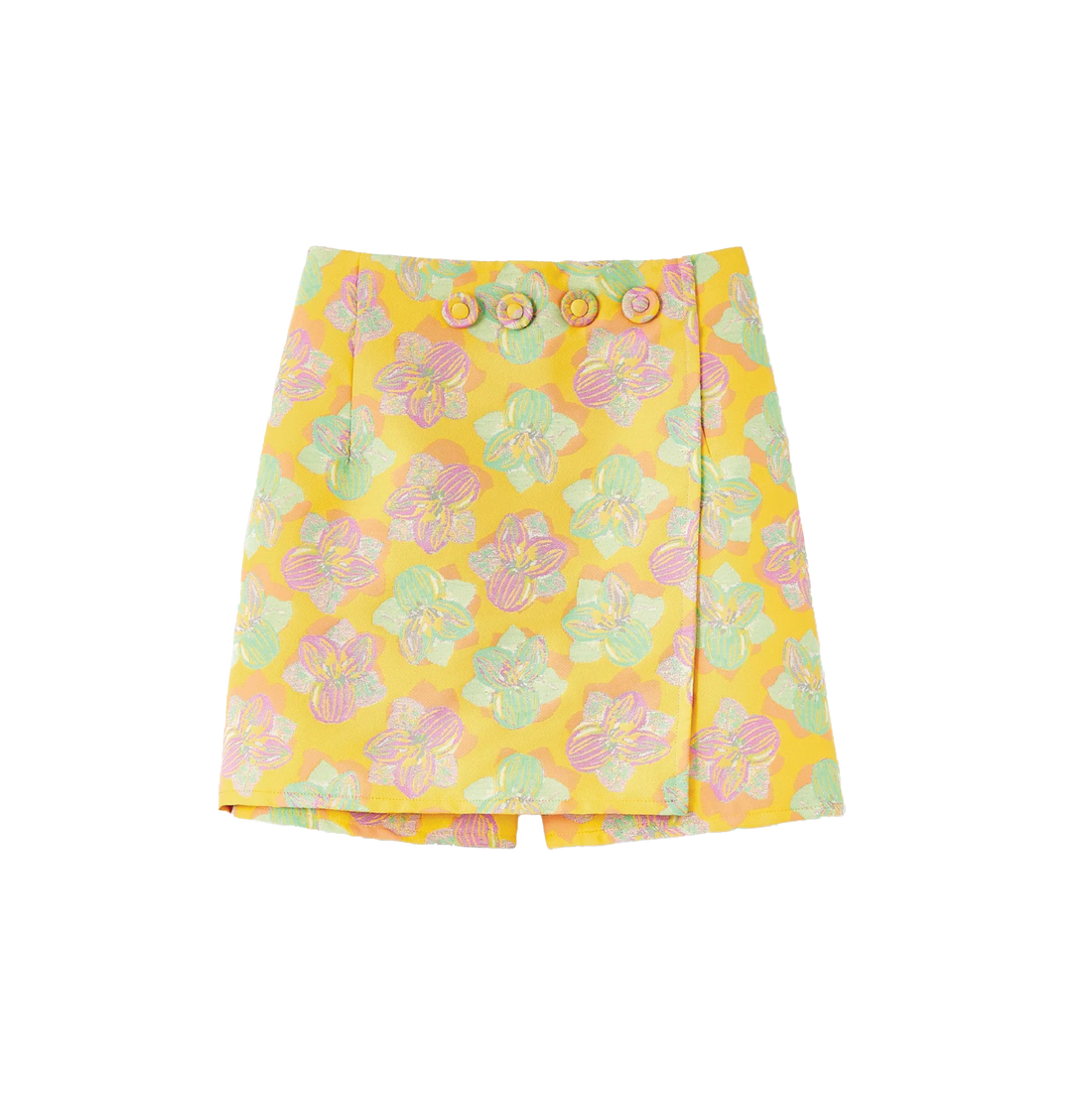 Jean Flower Skirt