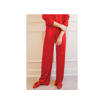 Emerson Pleated Silk Pant