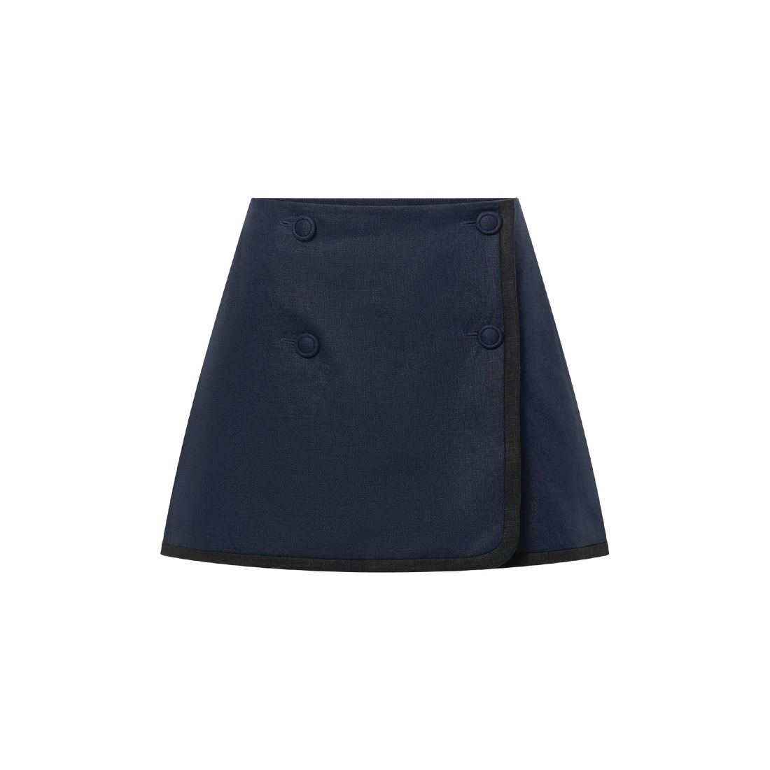 Contrast Bind Mini Skirt