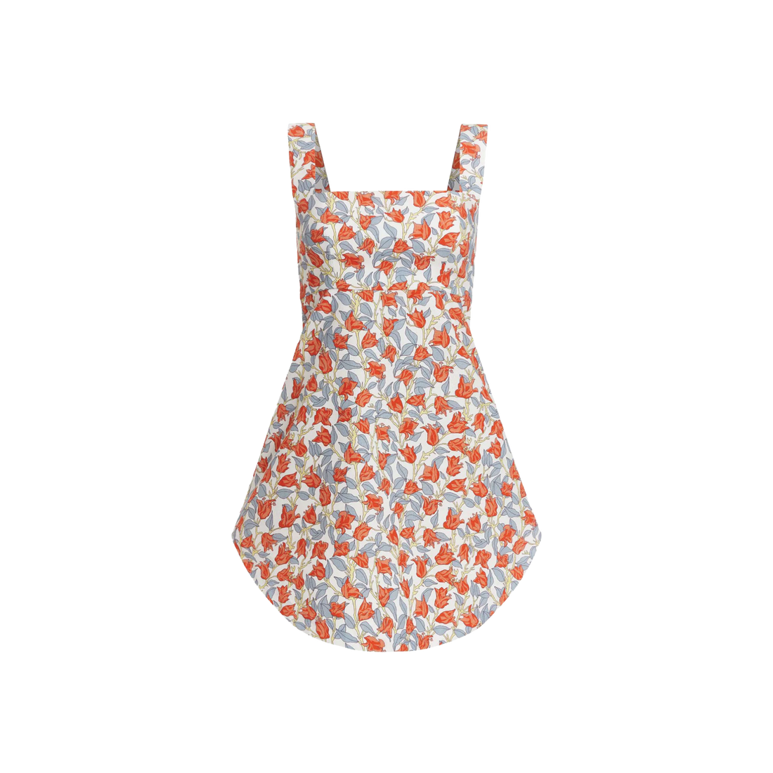 Curved-Hem Mini Dress