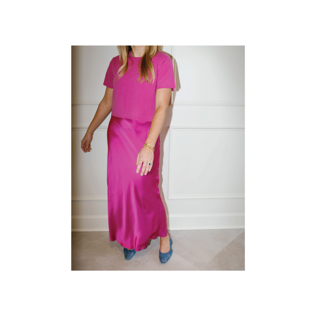 Mae Scoopneck Silk Dress