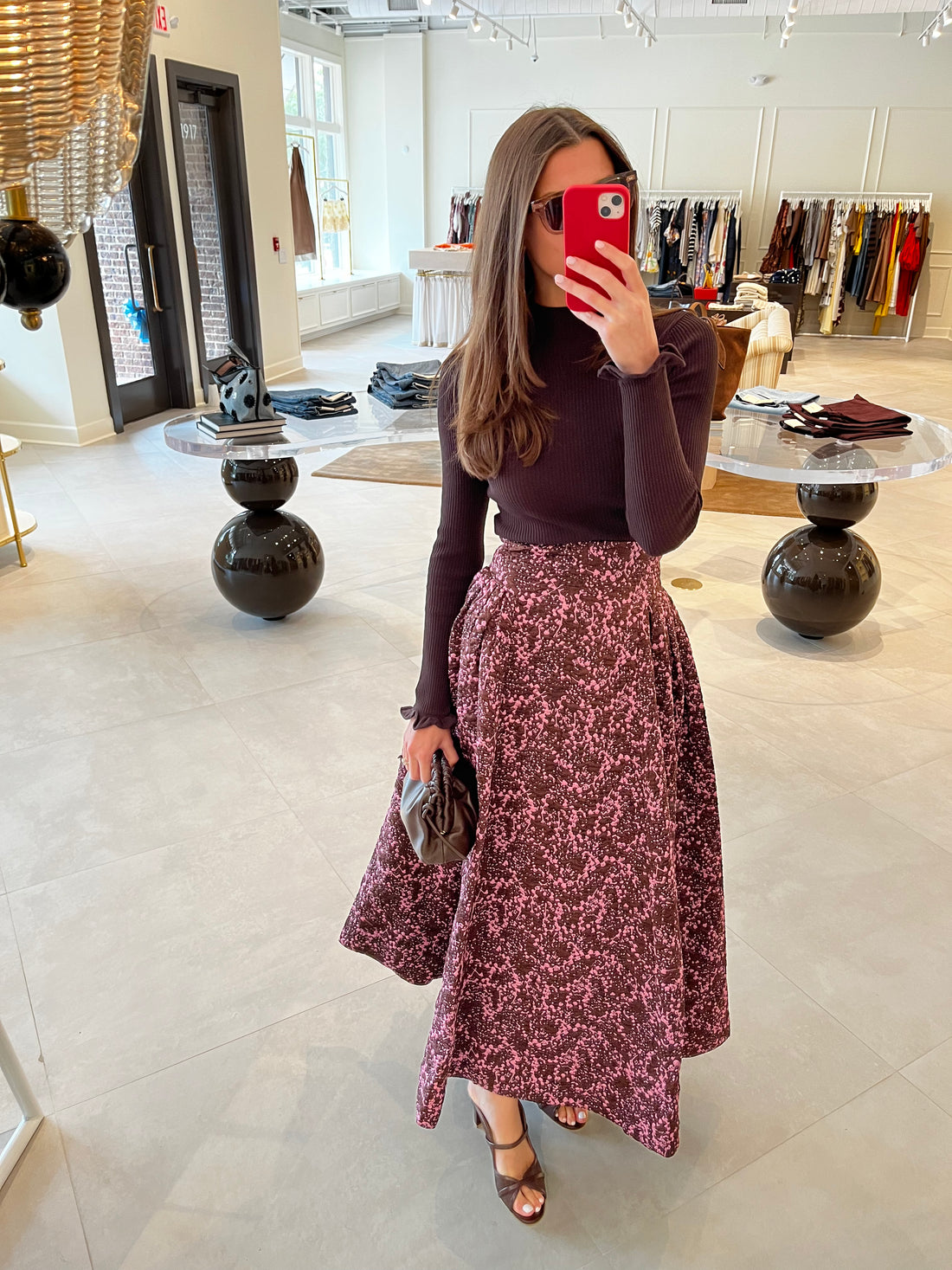 Alina Ruffle Hem Knit