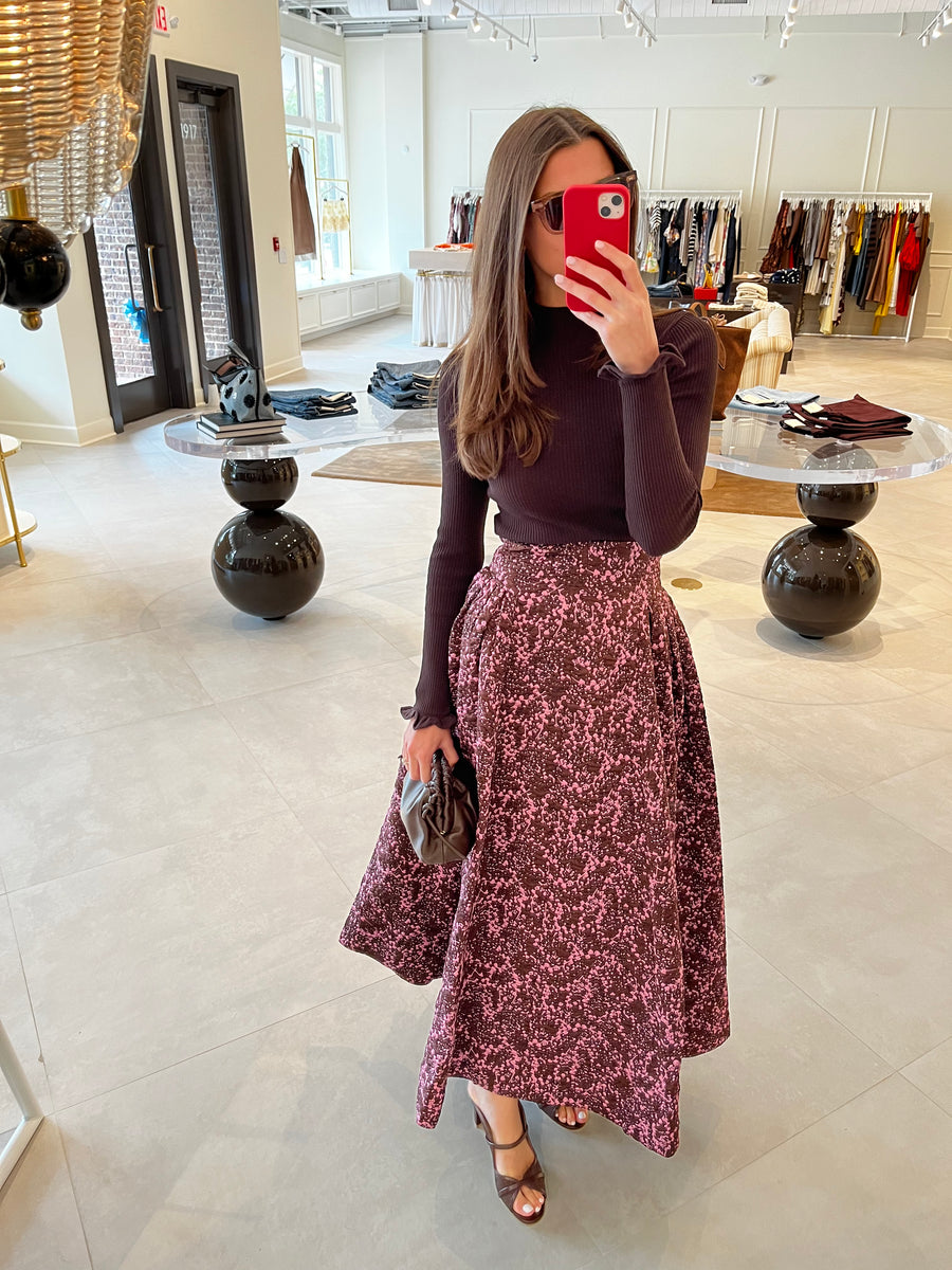 Alina Ruffle Hem Knit