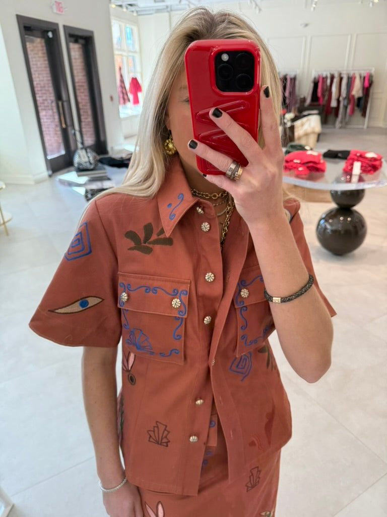 Dusty Embroidered Shirt