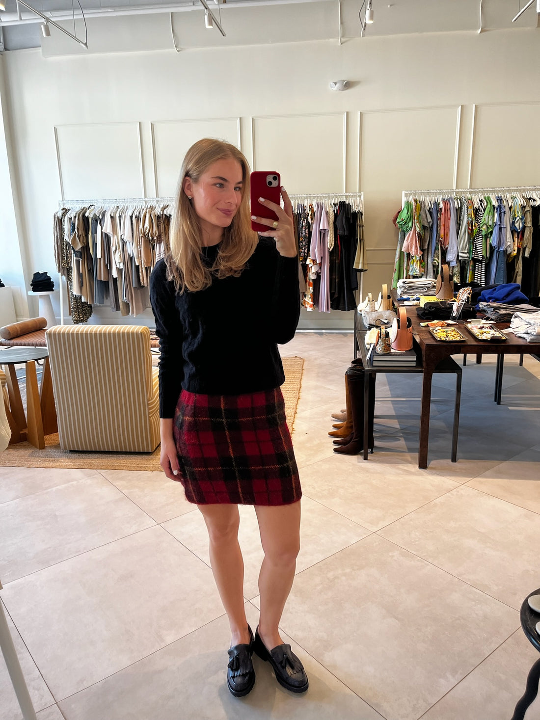 Plaid Mini Skirt