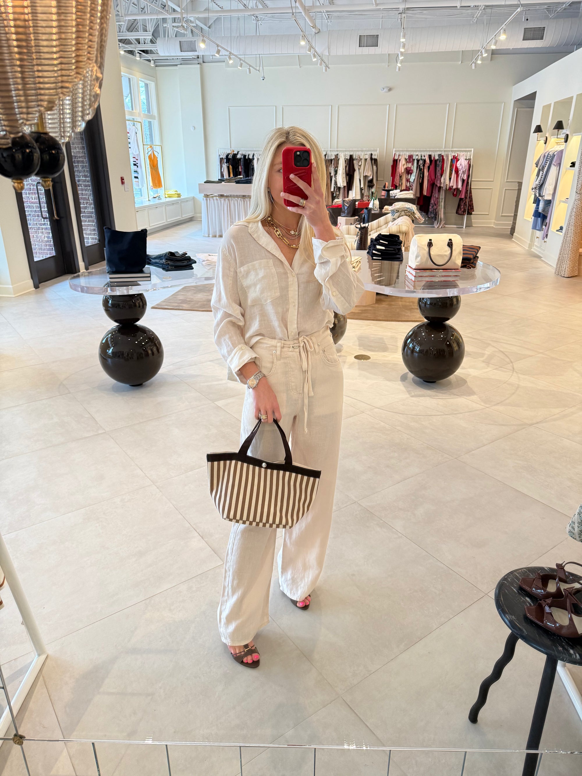 Brynn Drawstring Linen Trouser