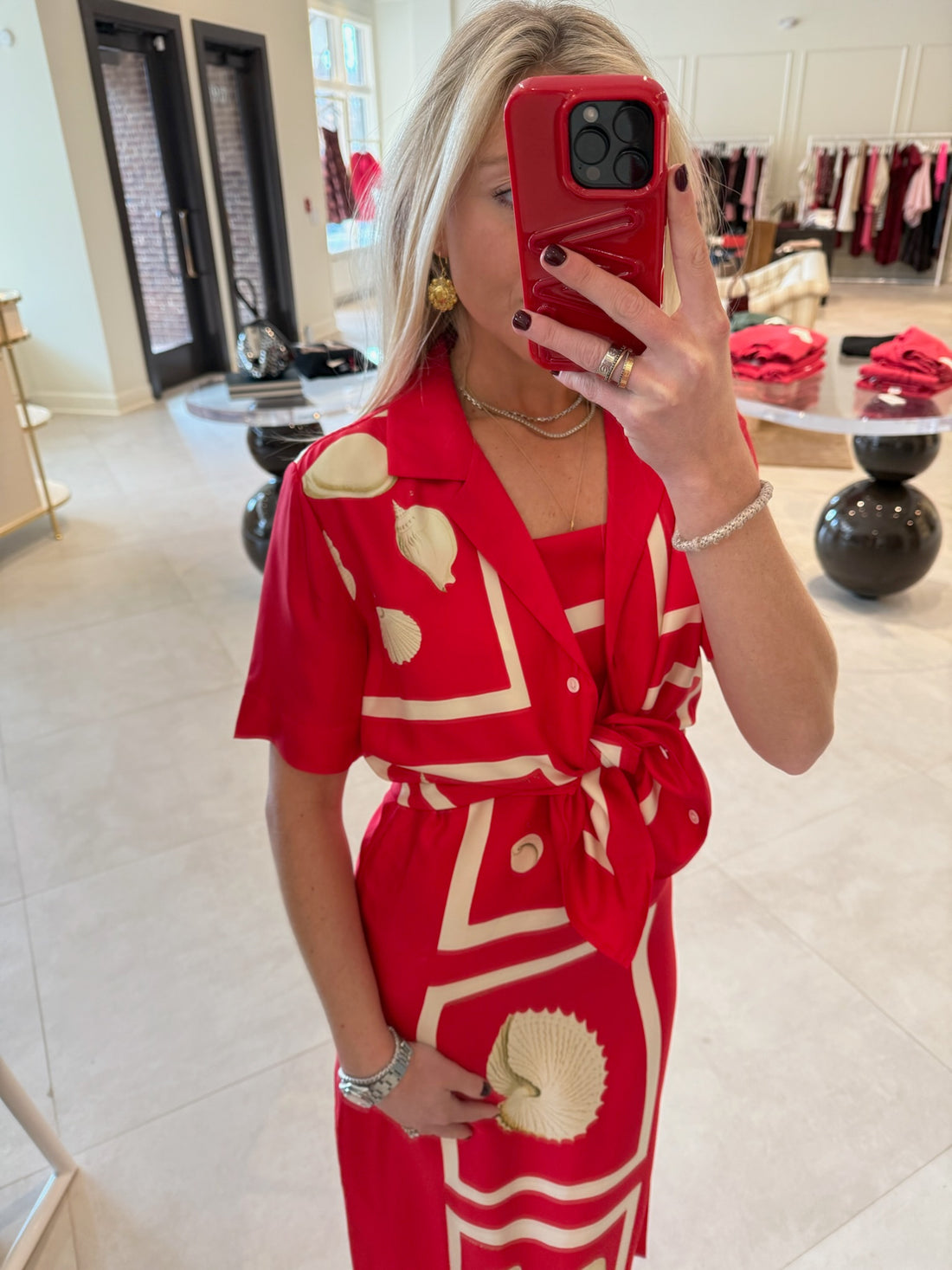 Graphic Shell Camp Shirt