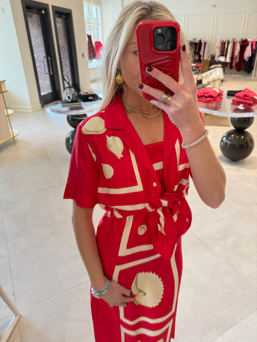 Graphic Shell Camp Shirt