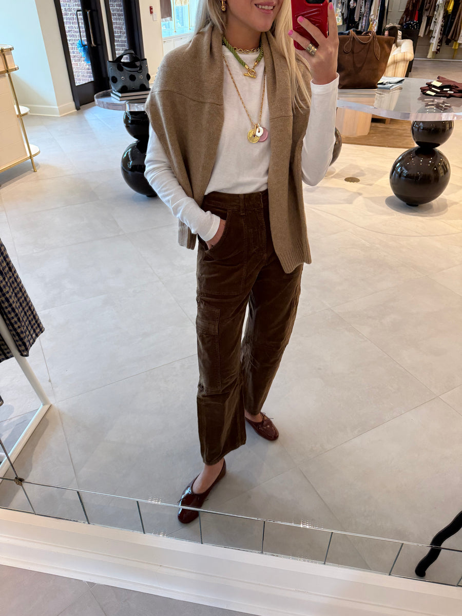 Marcelle Low Slung Corduroy Cargo