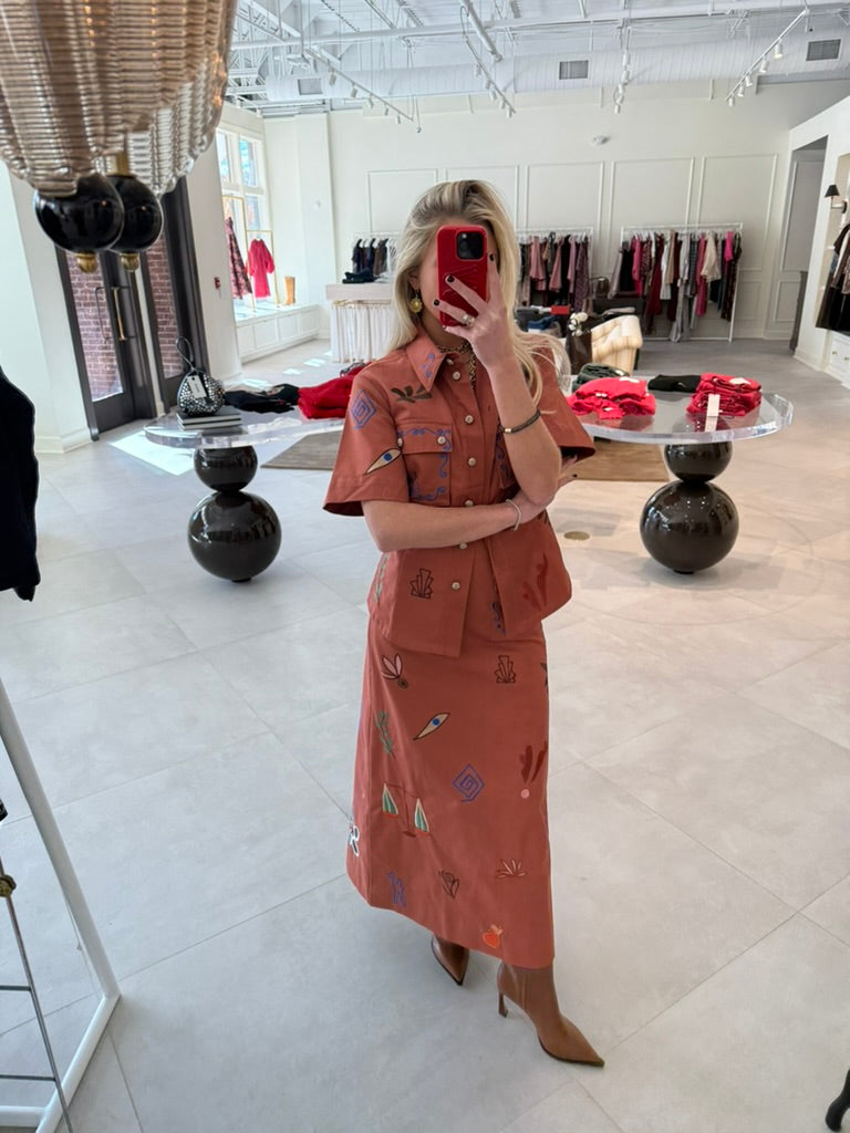 Dusty Embroidered Shirt