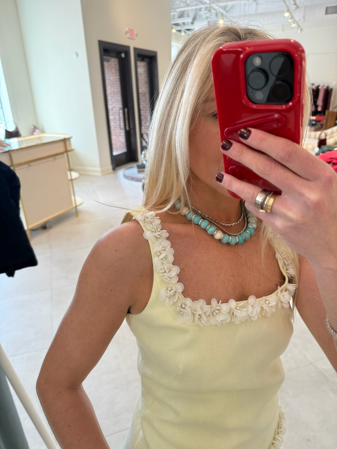 Embellished Shift Dress