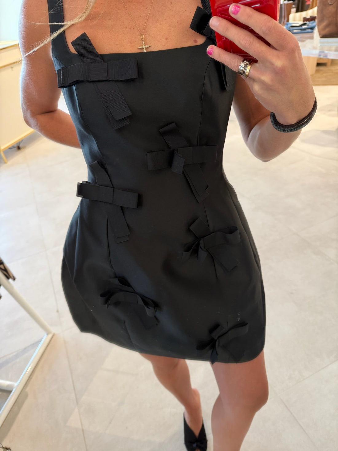 Bow Detail Mini Dress