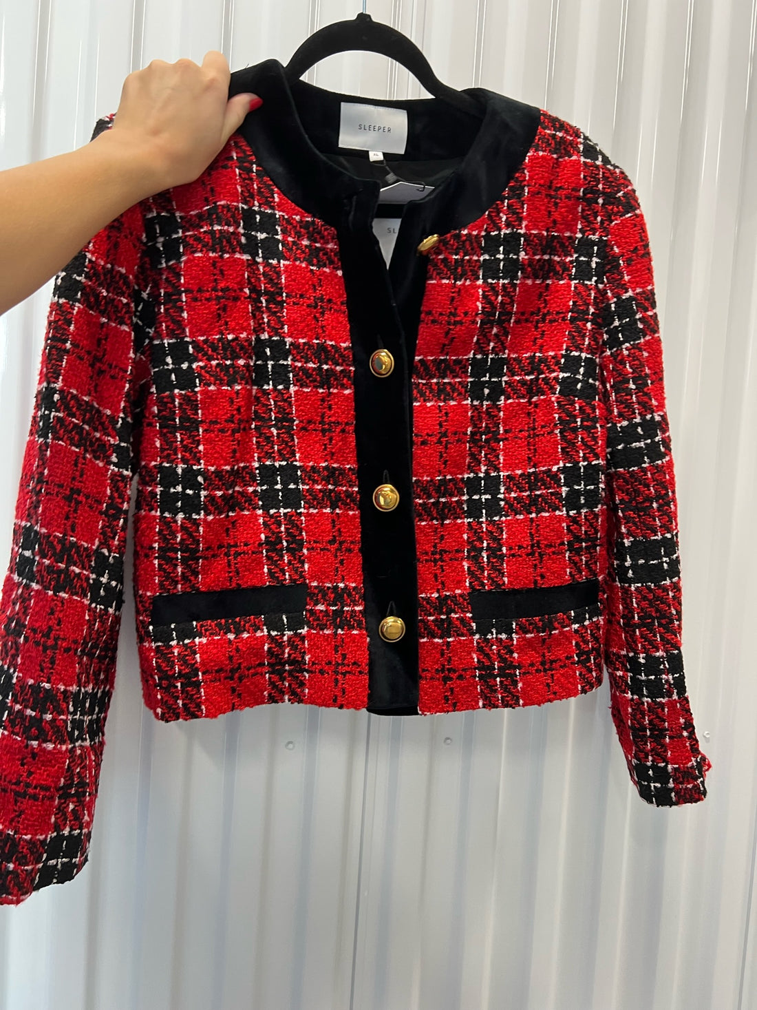 Checked Manhatten Tweed Jacket