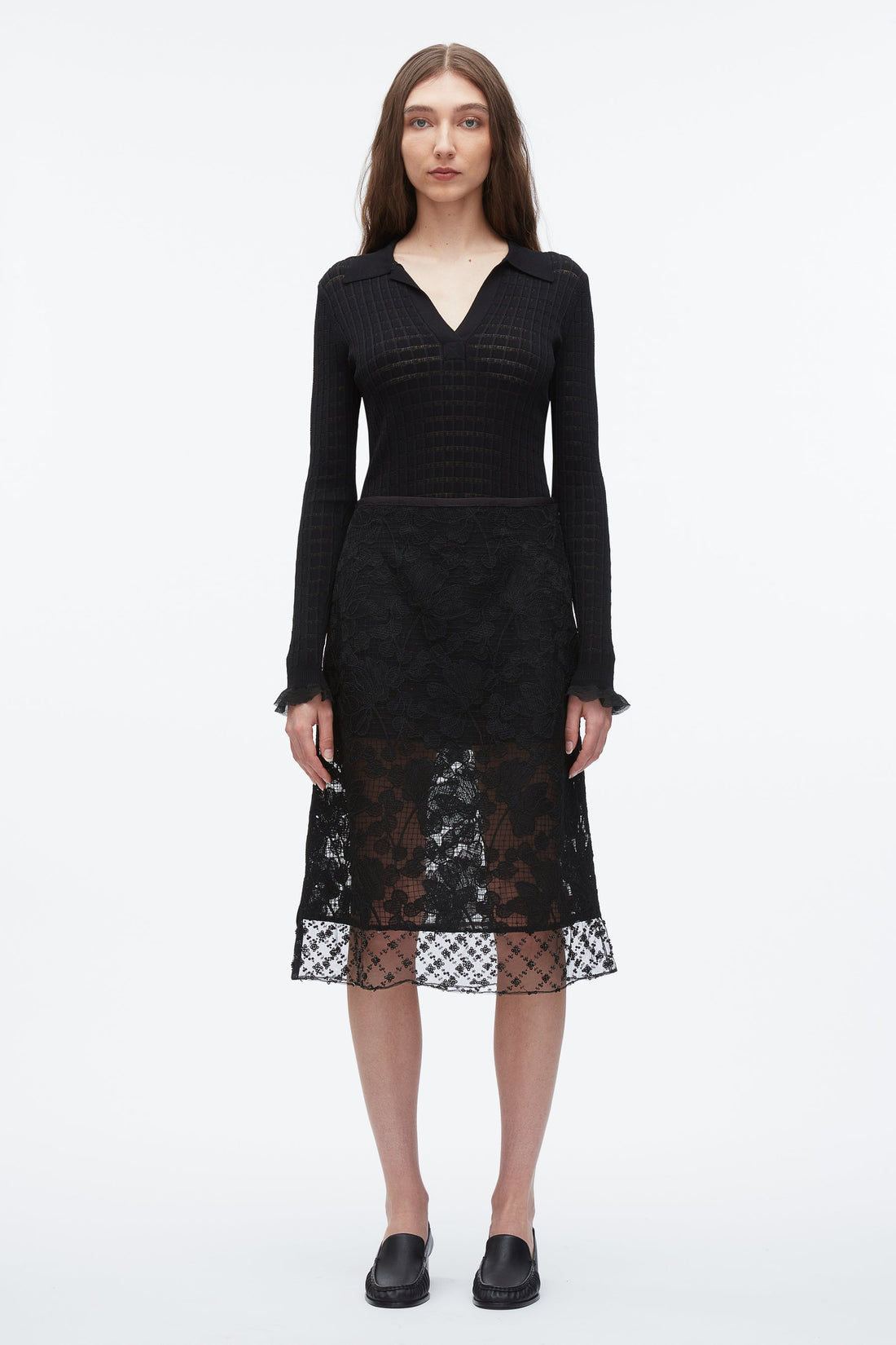 Organza Midi Skirt