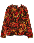 Flowers in Motion Chiffon Blouse