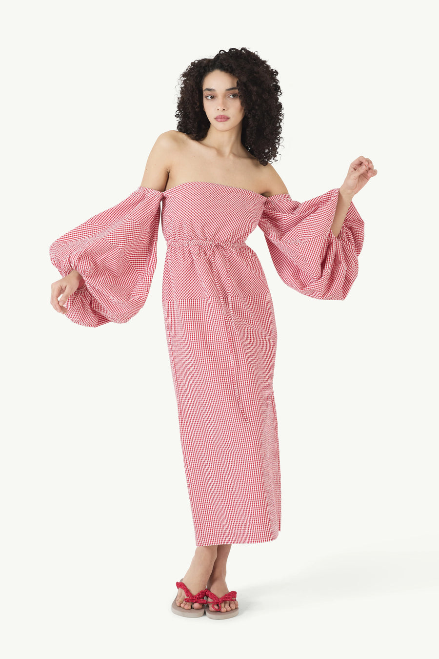 Balloon Sleeve Dress
