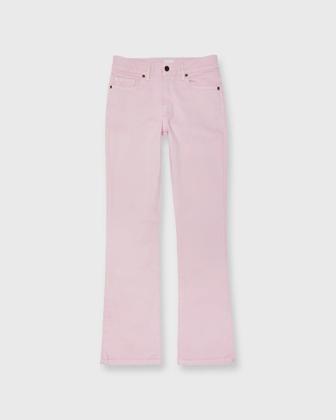 Flare Cropped 5-Pocket Jean Pink
