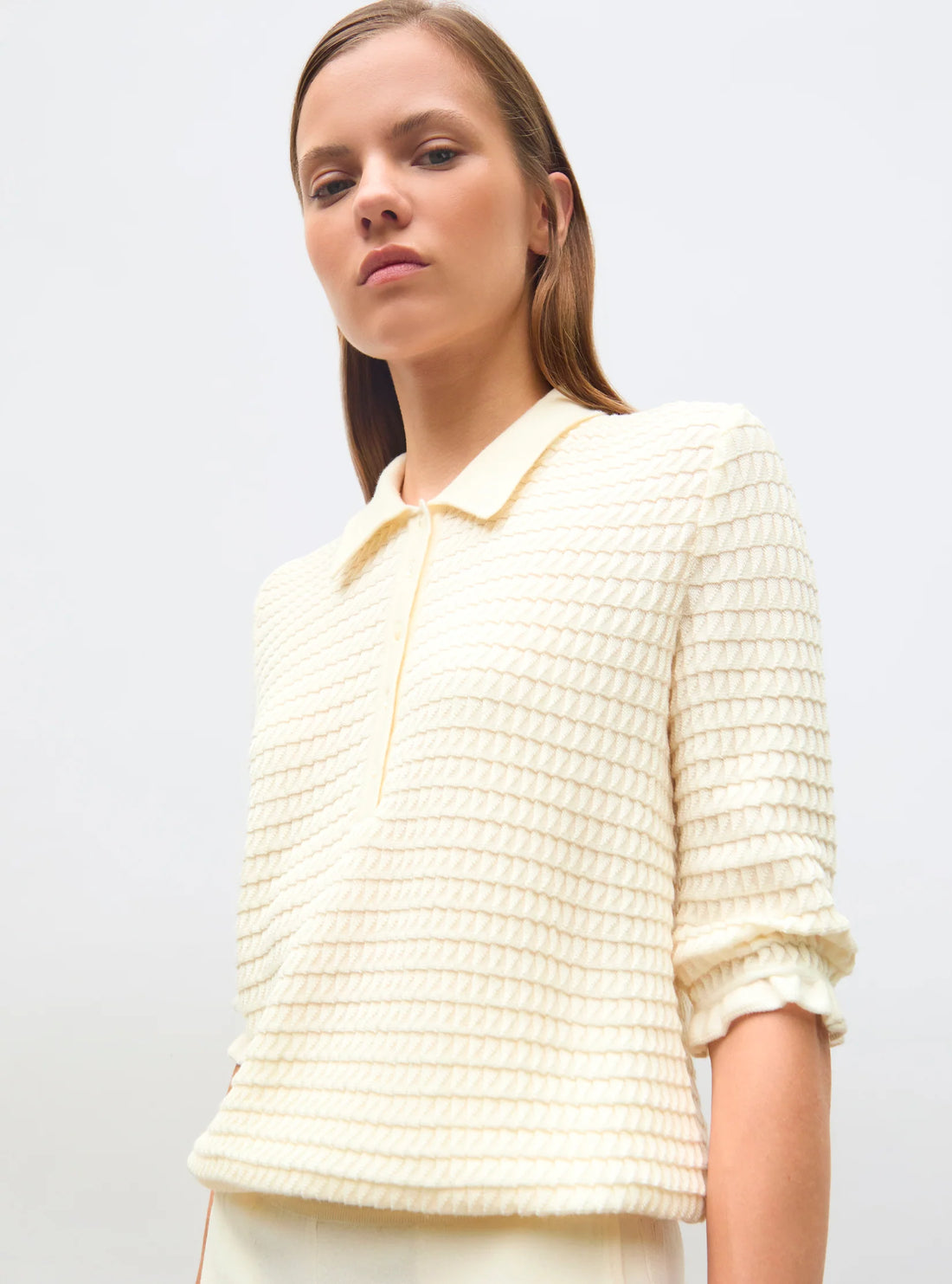 Cosmo Knit Polo Top