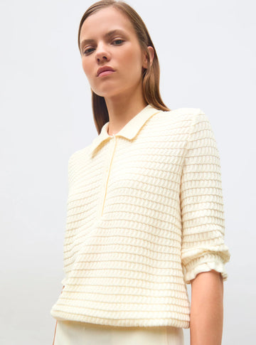 Cosmo Knit Polo Top