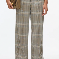 Sequin Plaid Pant