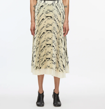 Abstract Pleat Skirt