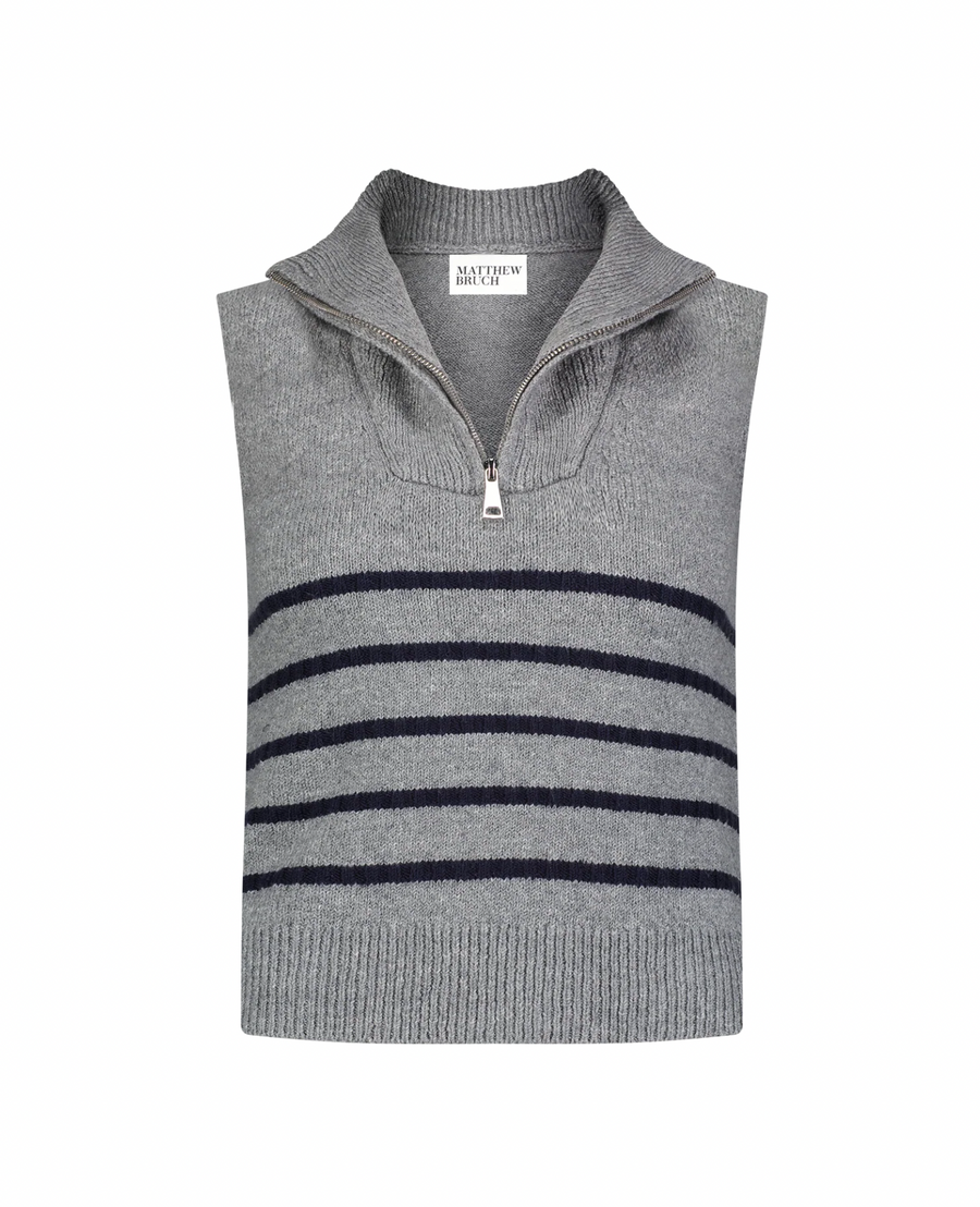 Quarter Zip Knit Vest