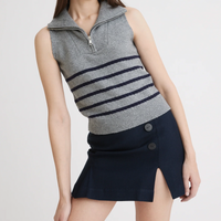 Quarter Zip Knit Vest