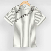 Abstract Zebra Top