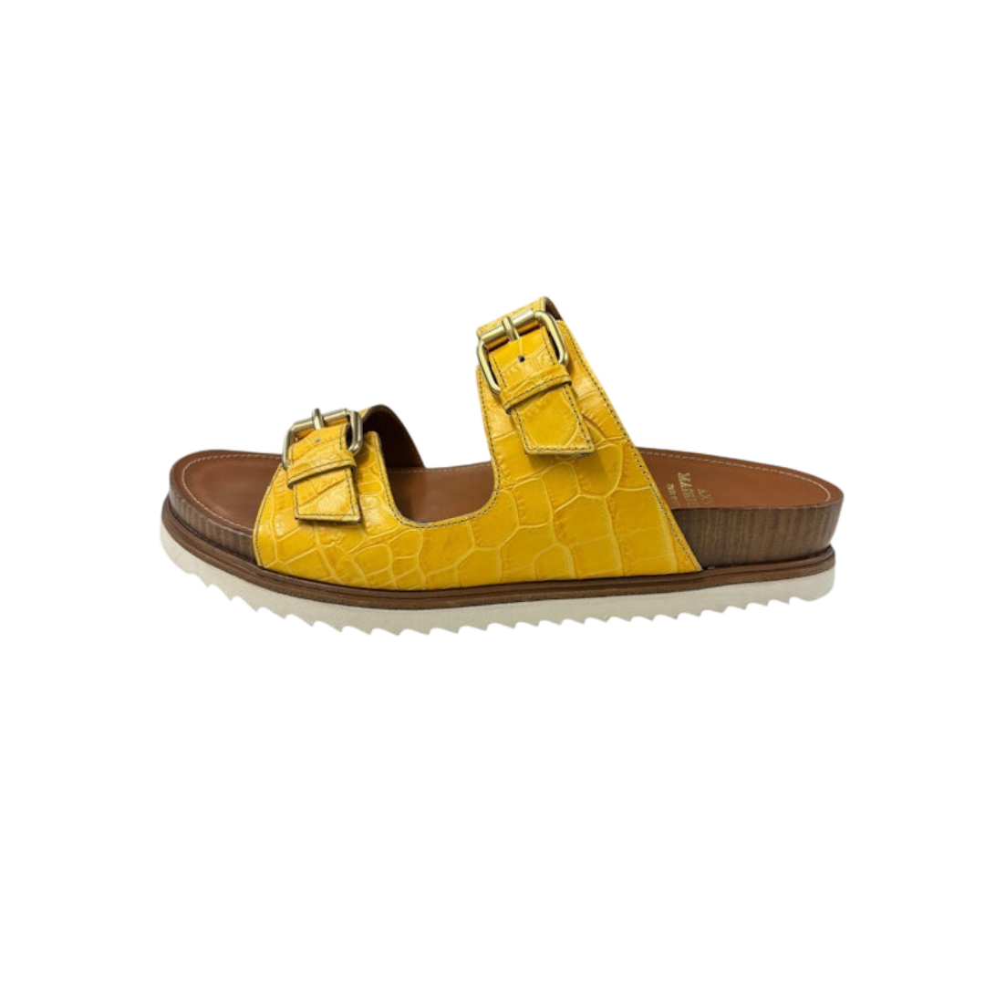 Double Buckle Platform Slide