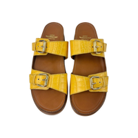 Double Buckle Platform Slide
