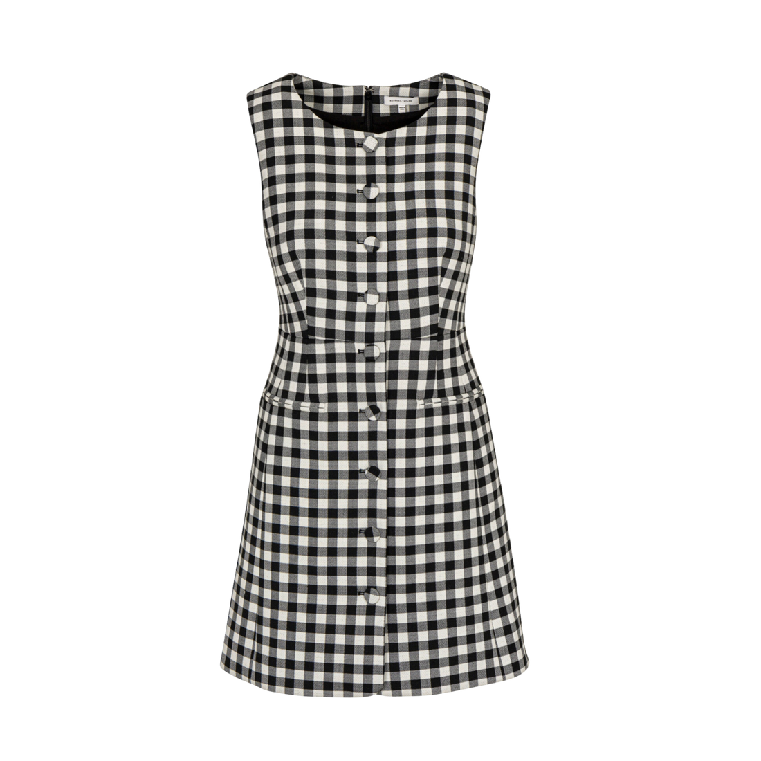 Phillipa Check Button Front Mini Dress