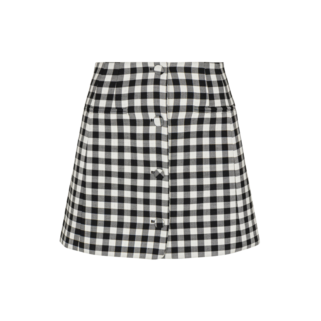 Phillipa Check Button Front Skirt