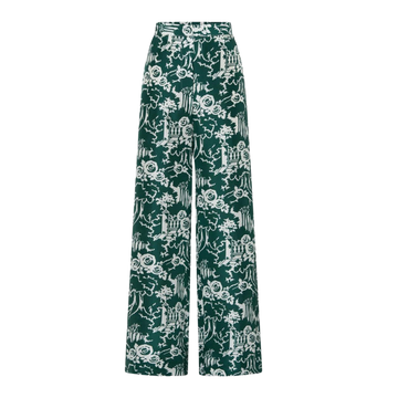 Garden Toile Silk Pant