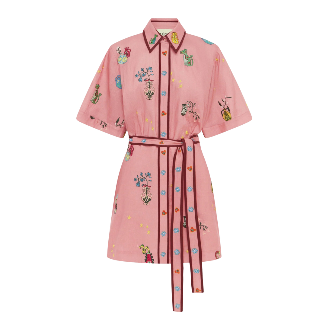 Timmy Embroidered Mini Dress