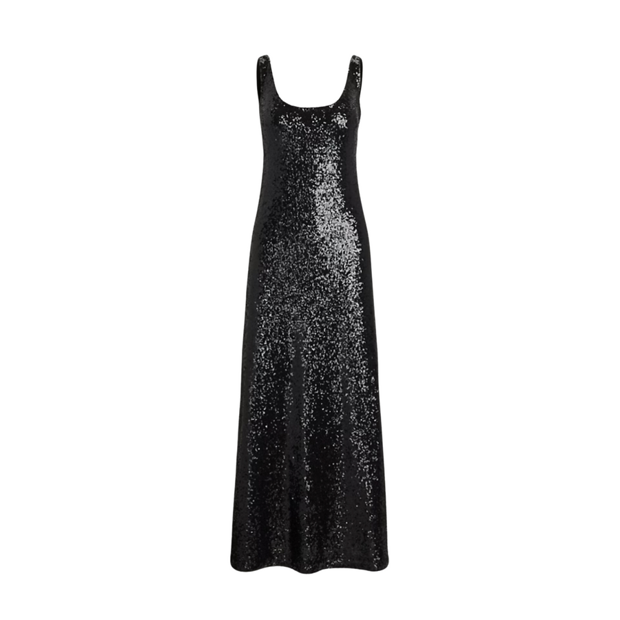 Sequin Scoopneck Dress