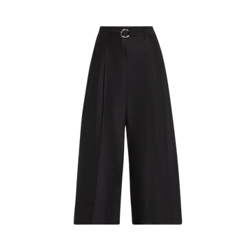 Double Pleat Cropped Pants