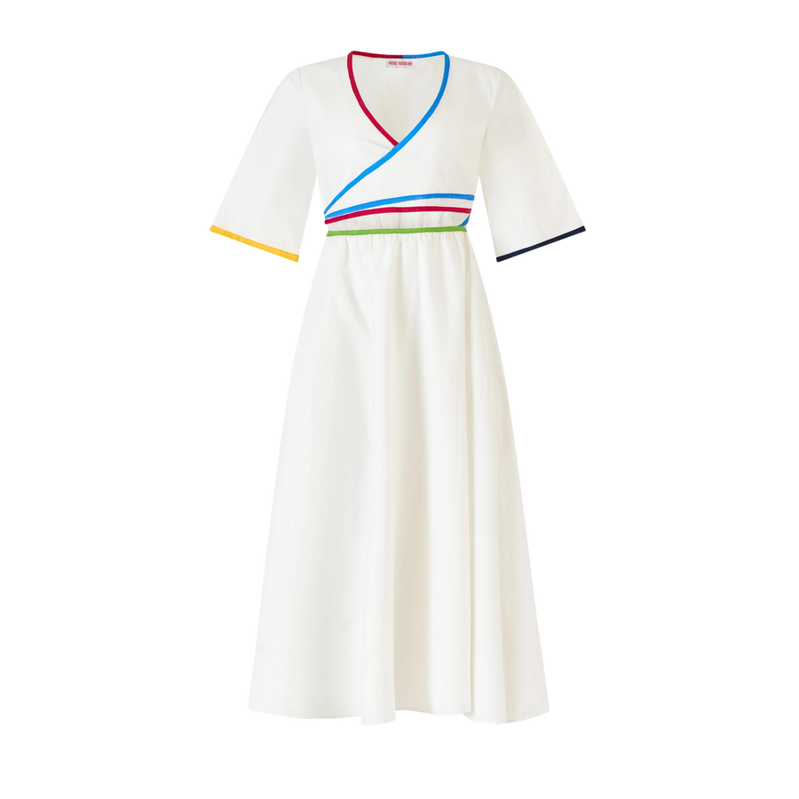 Ribbon Wrap Dress