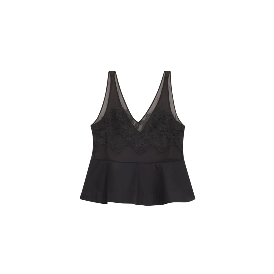 Peplum Lace Tank