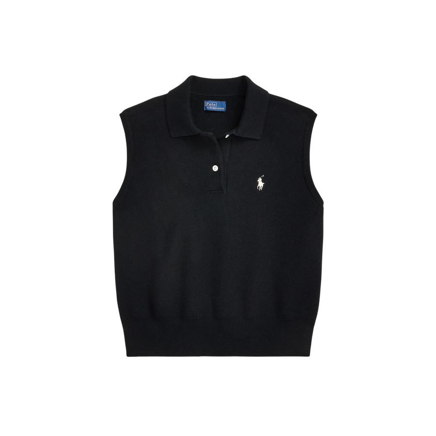 Sleeveless Knit Polo