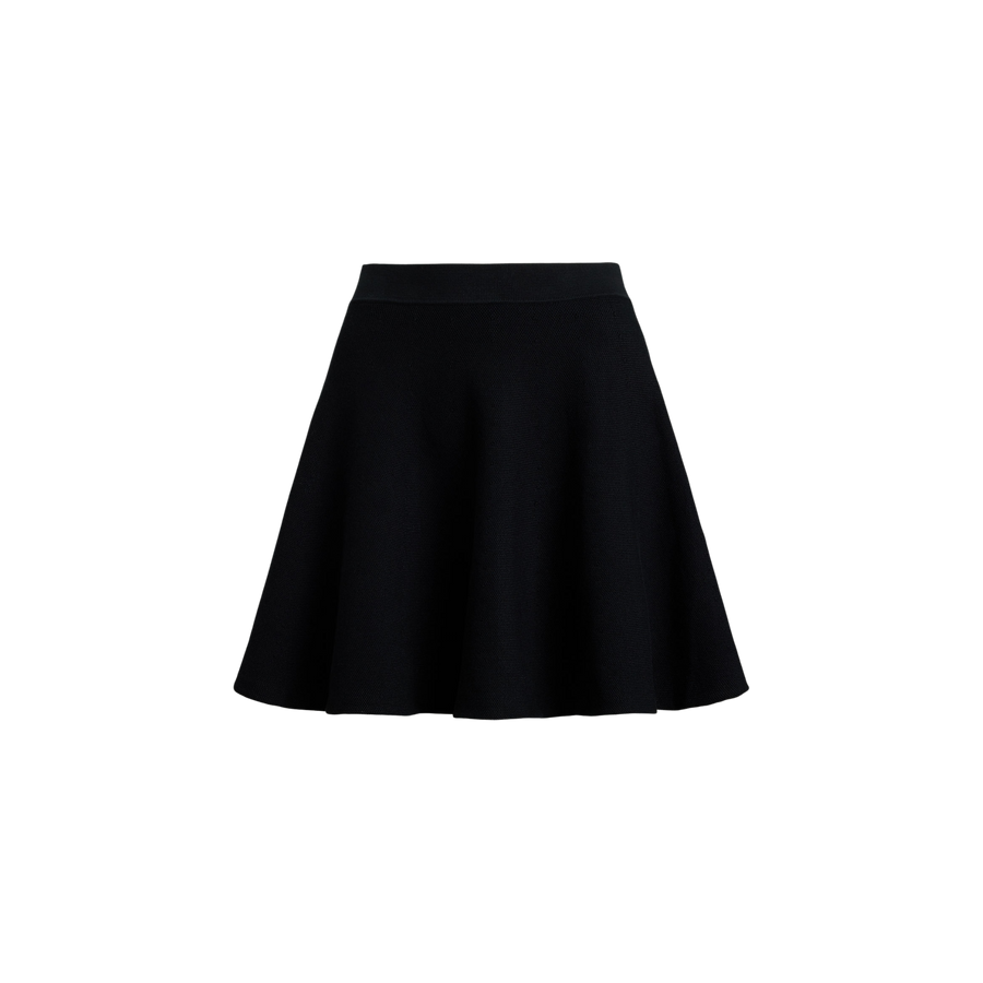 Mini A-Line Knit Skirt