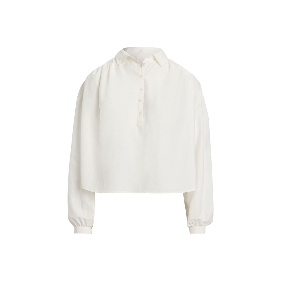 Long Sleeve Collared Blouse