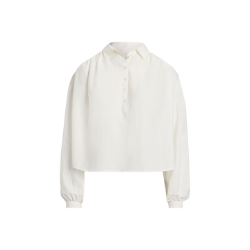 Long Sleeve Collared Blouse
