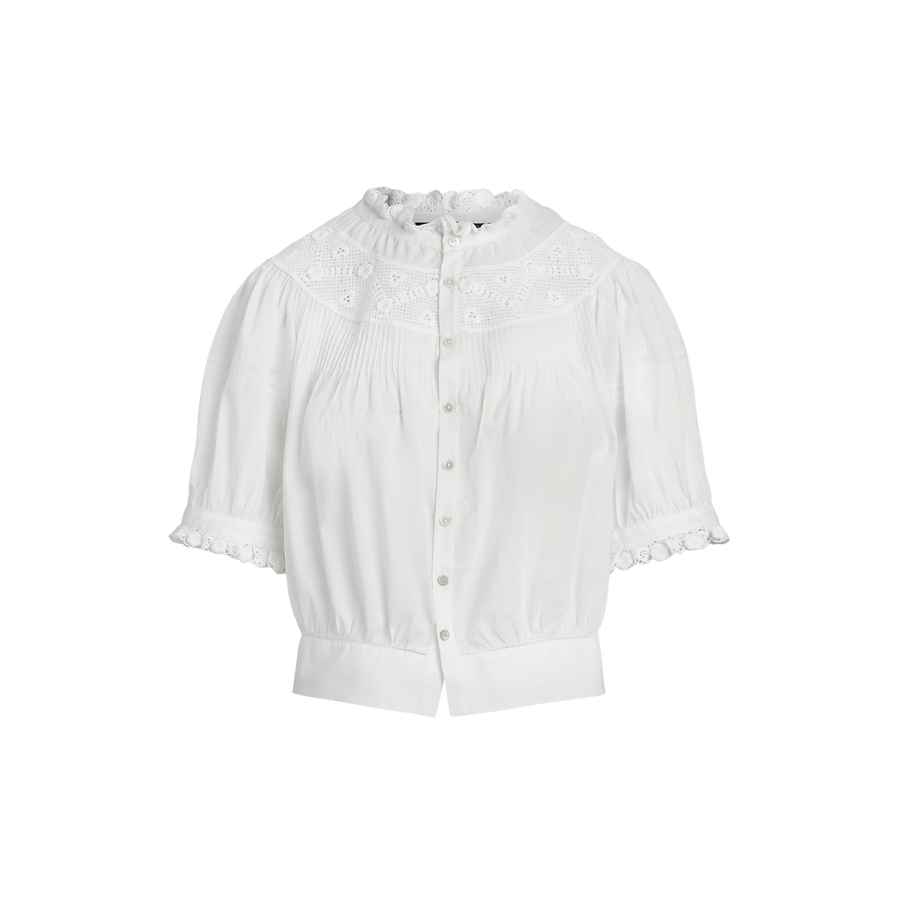 Lace Trim Blouse