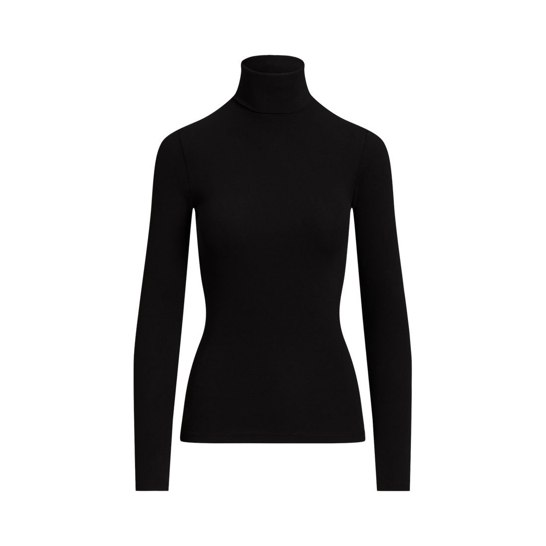 Rib Knit Long Sleeve Turtleneck