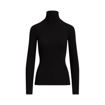 Rib Knit Long Sleeve Turtleneck