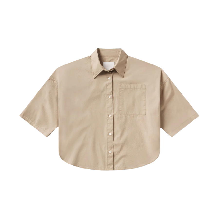 Frances Cropped Button Up