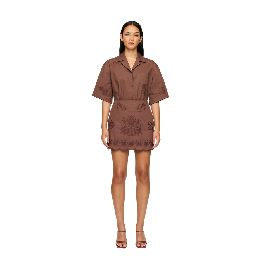 Darcy Embroidered Skirt