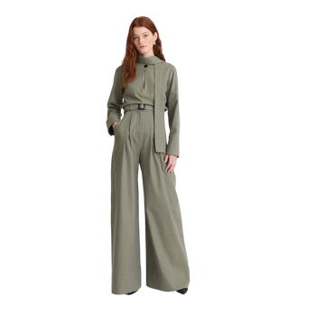 Wide Leg Pleated Pant
