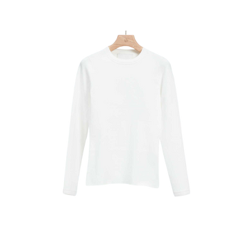 Compact Rib Long Sleeve Top