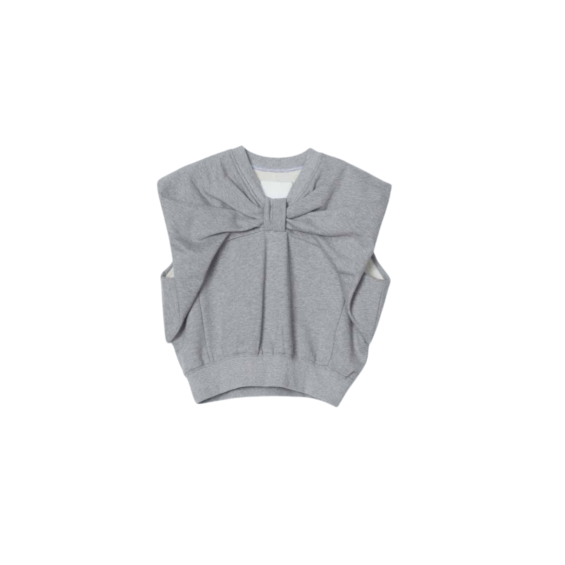 Sleeveless Draped Bow Top